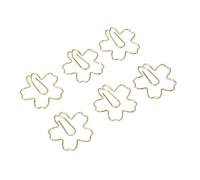 Akozon 100 Pcs Estilo Elegante Clips Dorados de Metal Dorado Clips de Papel Lindos para Oficina, y Proyectos de Bricolaje