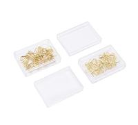 Akozon 100 Pcs Lindos Clips de Papel de Metal de Oro Electroplacado de Estrella y Luna