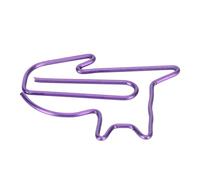 Akozon 100 PCS Lindos Clips de Papel en Forma de Animal Fun Bookmark and Document Organizing Clips para Planificadores y Manualidades (PURPLE)