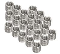 Akozon 100pcs Menos Insertos de Acero Insertos Herramienta de Reparación de Tuercas Reductores de Hembra Macho M2.5x0.45, Sujetadores Duraderos (2D)