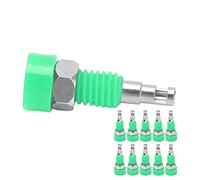 Akozon 10pcs 2 Mm Banana Banana El Conector del Conector del del Panel Mini Post de Enlace para Instrumentos Electrónicos (Green)
