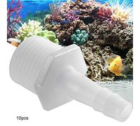Akozon 10pcs Acuario 1/2 "Adaptador de Rosca Versádico Versátil de la Bomba de Aire Bomba Articulación Accesorios de la Manguera Conector (8mm)