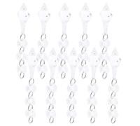 Akozon 10pcs Colgante de Cristal Acrílico Decoración de Lámparas de Cuentas Irregulares para Lámpara de Bricolaje y Decoración del Hogar (claro)