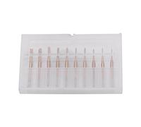Akozon 10pcs Cortador de Fresado Titanio Recubierto 0.8mm-3.17mm Grabado Bits rotatorio Cutter 1/8 '' Shank conjunto