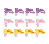 Akozon 12 Pinzas para el Pelo para Mascotas, Diseño de Orejas de Conejo, Horquillas de Resina para el Cuidado de Perros, Accesorios para el Pelo para Gatos y Cachorros de Pelo Largo