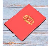 Akozon 120 Pockets Coin Álbum Mini Tamaño de 10 Páginas Libro de Colección de Monedas por Dinero Coleccionando (Rojo)