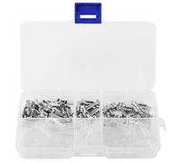 Akozon 120pcs Terminal de Crimpado, Conectores hembra de pala de terminal crimpada de 2,8/4,8/6,3 mm y fundas transparentes