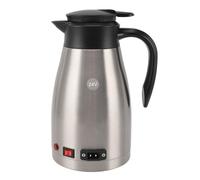 Akozon 1300 Ml de Tetera Eléctrica Portátil 304 Menos Caldera de Agua de Acero para Automóviles, Camiones y Camiones 200w 24 V té y Calefacción de café.