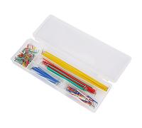 Akozon 140 unids U Forma Caja de Kit de Alambre de Cable de Puente de Soldar para Breadboard Tablero de Circuitos