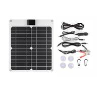 Akozon 15W*4 5V 12V Panel Solar Batería Cargador de Goteo Portátil para el Automóvil Teléfonos RV Cámara Deportiva para la Computadora Portátil Campamento (1)