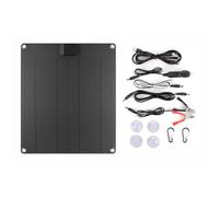 Akozon 15W*4 5V 12V Panel Solar Batería Cargador de Goteo Portátil para el Automóvil Teléfonos RV Cámara Deportiva para la Computadora Portátil Campamento (1)