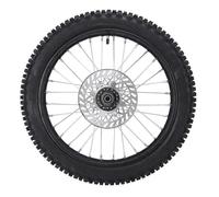 Akozon 17 Pulgadas 70/100-17 2.75-17 Conjunto de Llanta de la Rueda Delantera El Tubo Interno del Neumático de la Llanta 12 Mm El Eje Incluye El Rotor de Freno para 125 Ml de 140 Ml de