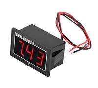 Akozon 1pc Digital 0.56 "Pantalla LED Impermeable de alta precisión voltímetro DC Voltage Meter Panel(DC5-130V-Rojo)