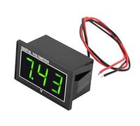 Akozon 1pc Digital 0.56 "Pantalla LED Impermeable de alta precisión voltímetro DC Voltage Meter Panel(DC2.5-30V-Verde)
