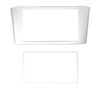 Akozon 2 DIN Radio Stereo Fascia Dash Audio DVD Silver Frame para Avensis 2002-2008