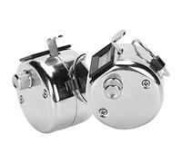 Akozon 2 Paquete Menos Acero Contador de la Mano 0 9999 Contador de Perillas Manuales para Inventario de Taller, Seguimiento de Productos y Estadísticas de Multitudes