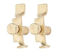 Akozon 2 PCS Erhu Fine Professional Golden Metal Clamp/Holder Ajuste de Cuerda para un Ajuste de Instrumentos óptimo