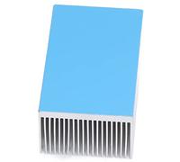Akozon 2 Piezas de Disipador de Calor de Aluminio para la Electrónica Disipación de Calor Rápido, Antixidación, Radiadores Extruidos Duraderos para Enfriamiento de la CPU (Con pegamento trasero)