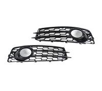 Akozon 2 Piezas Rejilla de Luz Antiniebla Delantera Izquierda Derecha 8P0807682 Reemplazo Negro Brillante para Parrillas Automotrices A3 8P 2008-2012