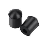 Akozon 2 Tapones de Punta de Goma para Contrabajo, Protector Negro, Accesorio de Tapa de Extremo, 2 Tapones de Punta de Goma para bajo Vertical, Tapa Protectora de Repuesto para Pasador de Extremo