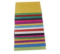 Akozon 20 PACK A4 SHOET ADHESIVO GLITT SHOETS 2 Mm Cuttable Craft Foam para Láminas Brillantes de Doble Cara para álbumes de Recortes y Proyectos de Bricolaje