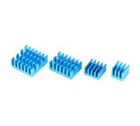 Akozon 20 Piezas de Disipadores de Calor de Aluminio Azul para la CPU Enfriamiento de Disipadores Adhesivos para la Frambuesa PI 2/3/4