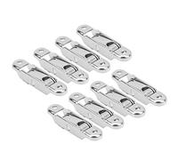 Akozon 20 Piezas Dobles Dobles de Rodillos Planos Plano Polea y Ventana Polea Durable Hardware de Empuje de Acero de Plástico para una Operación Suave