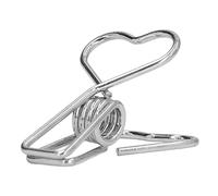 Akozon 20 PPC Clips de Papel de Metal Elegantes Duraderos, Portátiles y Pequeñas Herramientas de Almacenamiento de Oficina Confiables para la Gestión de Documentos Organizados (SILVER)