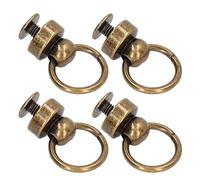 Akozon 200 Sets Riverios de Latón de 9 Mm Perseguidores de Pelota de Bolso Duraderos con Grandes Tachuelas de Botón de Anillo de Extracción para Ropa de Bricolaje, Bolsas, Zapatos y Estuches (Latón