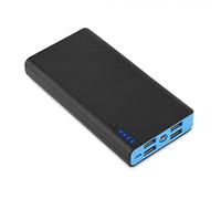 Akozon 20000Mah Ultra High Acity Power Bank Kit DIY 4 Salida USB Caja Móvil De Carga Rápida Azul (Blue)