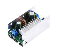 Akozon 200W 7A 6-35V a 6-55V Módulo de cargador de convertidor elevador de potencia de alta potencia con caja de aluminio