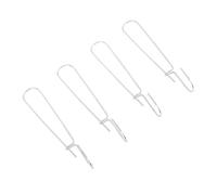 Akozon 20pcs Ganchos de Patrones de Papel de Acero Galvanizado 2.5 X 185 Mm Ganchos de Colgación Duraderos para Patrones de Costura, Almacenamiento de Suministros de Artesanía