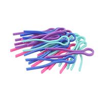 Akozon 20pcs Ligerosos Clips de Rosca de Bobina de Plástico Versátiles en Colores Aleatorios
