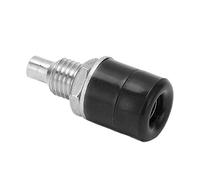 Akozon 20pcs Panel de 4 Mm Banana Banana Níquel Níquel Adaptador de Cobre Chapado para Equipos Electrónicos (BLACK)