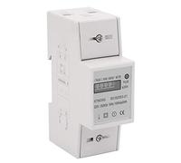 Akozon 220V Digital Fase 2 Fase 2 Cable DIN Rail Electric KWh Meder 20 A - Medición Precisa de Consumo de Energía para Uso Residencial y Comercial