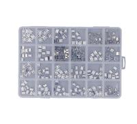 Akozon 240 PCS Micro Conector USB Conectores de Toma de Puerto HEMB Micro Fil Set Menos Acero USB