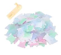 Akozon 240 PCS Tarjetas de Bobina de Hilo de Plástico Transparente para Bordados de Bricolaje y Coser Suministros de Placas de Devanado Duraderas