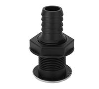 Akozon 25 Mm a Través del Ajuste del Casco Resistencia Al Impacto de Nylon Fugas a Prueba de Fugas Duradera a Través de Botes de (Pipa Recta)