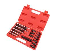 Akozon 25 PCS Tornillo Extractor Conjunto de Acero de Alta Dureza Fácil de Salir Kit de Extractores de Pernos Rotos con Estuche de Almacenamiento