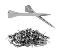 Akozon 250 Pcs de Acero E4 Uñas de Herradura Duradera Herramientas de Uñas de Casco para Cuidados Equinos de 4.8 Cm de Longitud