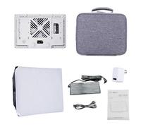 Akozon 2500K-9900K Panel de Luz LED RGB Rectangular 100W CRI/TLCI 95+ Luz de Video LED Control de Aplicación Ajustable de Estudio Profesional para Juegos en Streaming (Enchufe de la UE)