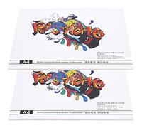 Akozon 2pcs A4 Papel Pintada a Mano del Marcador de Plástico con Límite de Plástico para Pintar y Dibujar Herramientas