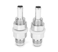 Akozon 2pcs AN6 5/16 Adaptador de Barbilla Barb Bomba de de Aluminio Fastización de Fugas Fugas Sellos de Línea de Conector Práctico Instalación Fácil