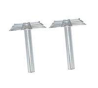 Akozon 2pcs Borer de Corcho, Herramienta de Tapón para Laboratorio Escolar Manual de Acero Inoxidable de Goma