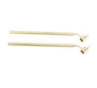 Akozon 2pcs Fluid Writer Pintor Applicator Pen Juego de Bolígrafos de 0.5 Mm y 0.7 Mm de Precisión con de Aluminio S Resnt para Retoque y Pintura de Línea Fina