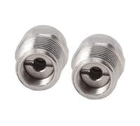 Akozon 2pcs G1/4 Hilo Macho Menos Boquilla de Neblina de Acero Atomización de la Cabeza Plana para Riego de Jardín y Riego