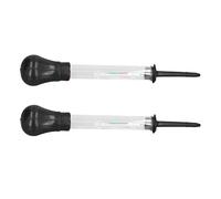 Akozon 2pcs Hidrómetro de Hidrómetro Medidor de Medidor 1.100-1.300 Kit de Herramienta de Medición de Densidad de Batería