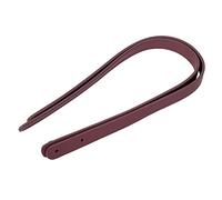 Akozon 2pcs Manijas de Bolsas de Cuero Hechas a Mano de 65 Cm con Remaches Accesorios de Equipaje de Mosaico de Bricolaje Premium (Wine Red)