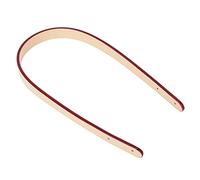 Akozon 2pcs Manijas de Bolsas de Cuero Hechas a Mano de 65 Cm con Remaches Accesorios de Equipaje de Mosaico de Bricolaje Premium (Rosa Carne)