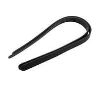 Akozon 2pcs Manijas de Bolsas de Cuero Hechas a Mano de 65 Cm con Remaches Accesorios de Equipaje de Mosaico de Bricolaje Premium (Black)